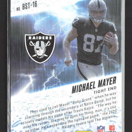 2023 Panini Absolute Football By Storm Michael Mayer #BST-16 RC