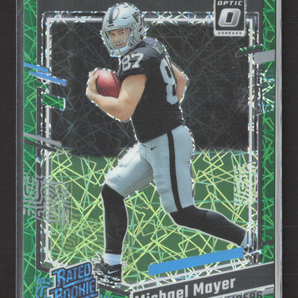2023 Panini Donruss Optic Michael Mayer #260 Green Velocity