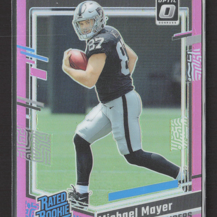 2023 Panini Donruss Optic Michael Mayer #260 Pink