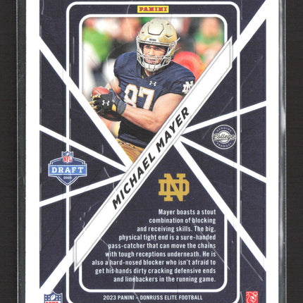 2023 Panini Donruss Elite Football Michael Mayer #RD-14 RC