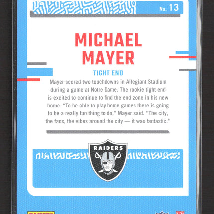 2023 Panini Donruss Football Michael Mayer #13
