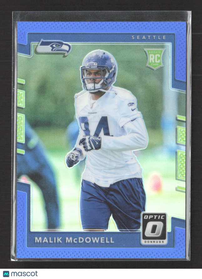 2017 Panini Donruss Optic Prizm Malik McDowell #139 Blue 082/149 RC