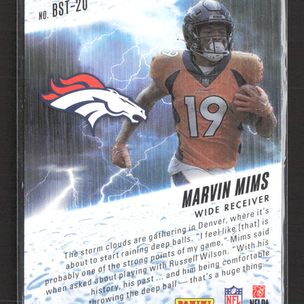 2023 Panini Absolute Football By Storm Marvin Mims #BST-20 RC