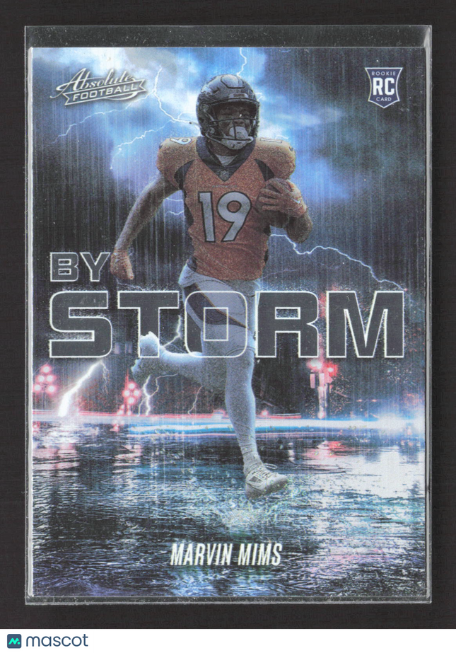 2023 Panini Absolute Football By Storm Marvin Mims #BST-20 RC