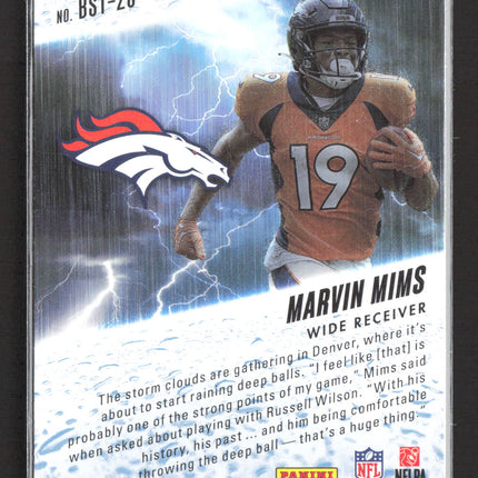 2023 Panini Absolute Football By Storm Marvin Mims #BST-20 RC