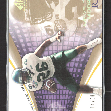 2004 Upper Deck SP Game-Used Edition Authentic Rookies Mewelde Moore #137 14/50