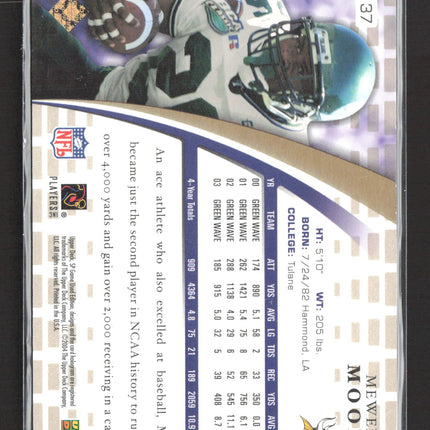2004 Upper Deck SP Game-Used Edition Authentic Rookies Mewelde Moore #137 14/50