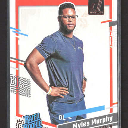 2023 Panini Donruss Football Myles Murphy #48