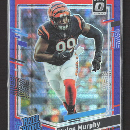 2023 Panini Donruss Optic Myles Murphy #222 Blue Hyper