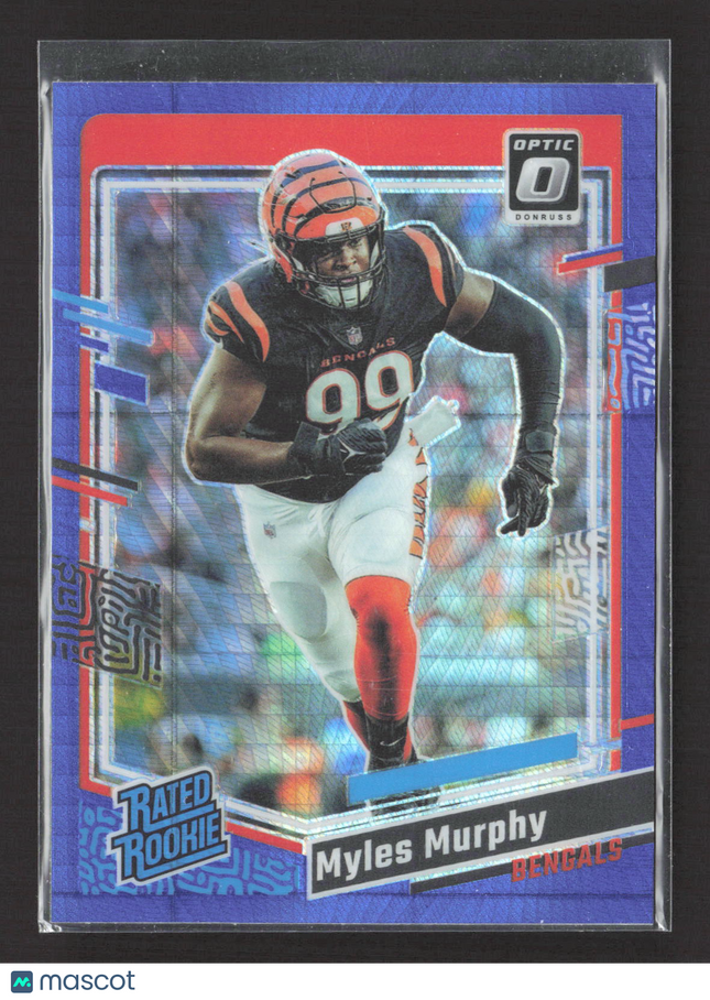 2023 Panini Donruss Optic Myles Murphy #222 Blue Hyper