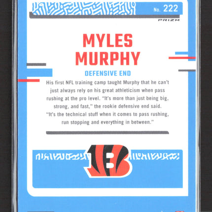 2023 Panini Donruss Optic Myles Murphy #222 Blue Hyper