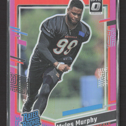 2023 Panini Donruss Optic Myles Murphy #320 Pink