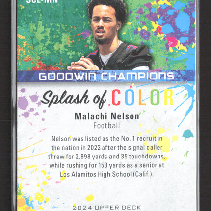 2024 Upper Deck Goodwin Champions Splash of Color Malachi Nelson #SCL-MN