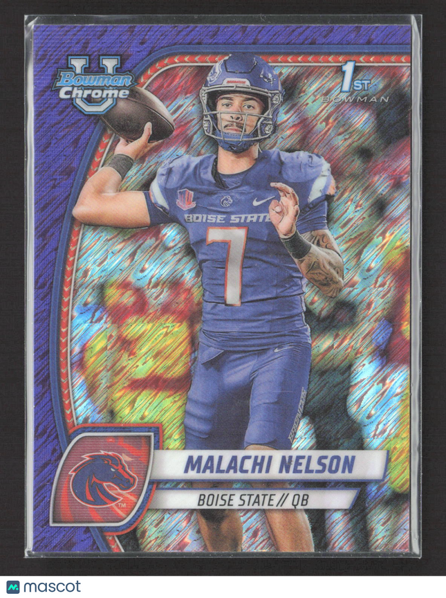 2024 Topps Bowman University Chrome Malachi Nelson #196 Purple