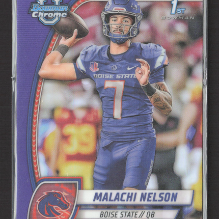 2024 Bowman University Chrome Malachi Nelson #196 Purple 1st Bowman 089/399
