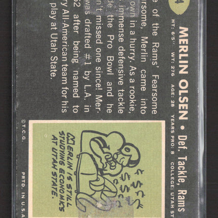1969 Topps Merlin Olsen #34