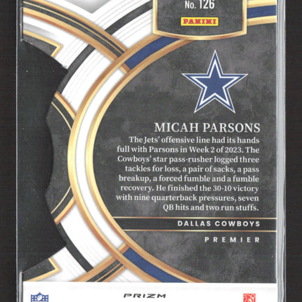 2024 Panini Select Football Micah Parsons #126 Premier Level