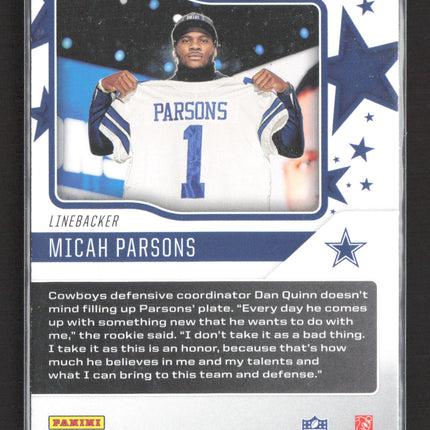 2021 Panini Rookies & Stars Draft Class Micah Parsons #DC-10 RC