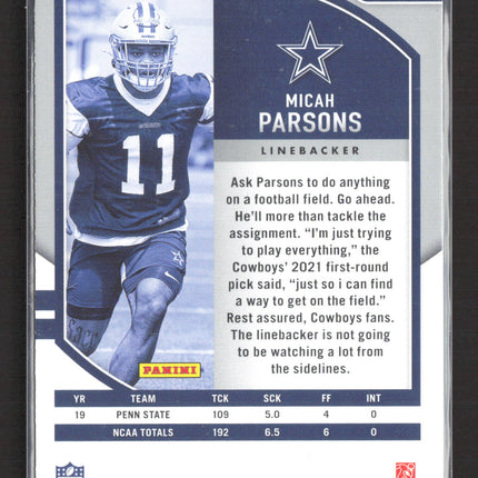 2021 Panini Absolute Football Micah Parsons #158 RC