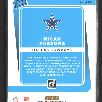 2021 Panini Donruss Football Micah Parsons #331