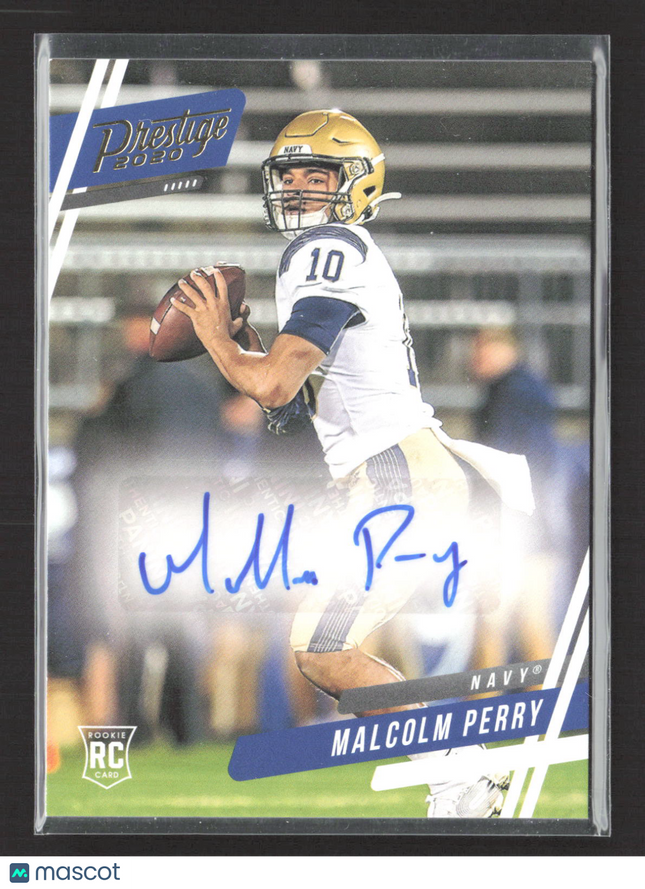 2020 Panini Chronicles Draft Picks Prestige Malcolm Perry #21 RC Auto