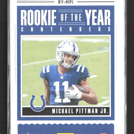 2020 Panini Contenders Football Michael Pittman Jr. #RY-MPI Rookie of the Year