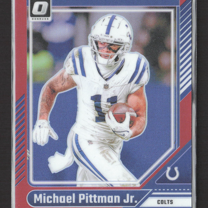 2024 Panini Donruss Optic Michael Pittman Jr. #85 Red 097/125