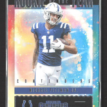 2020 Panini Contenders Football Rookie of the Year Michael Pittman Jr. #RY-MPJ