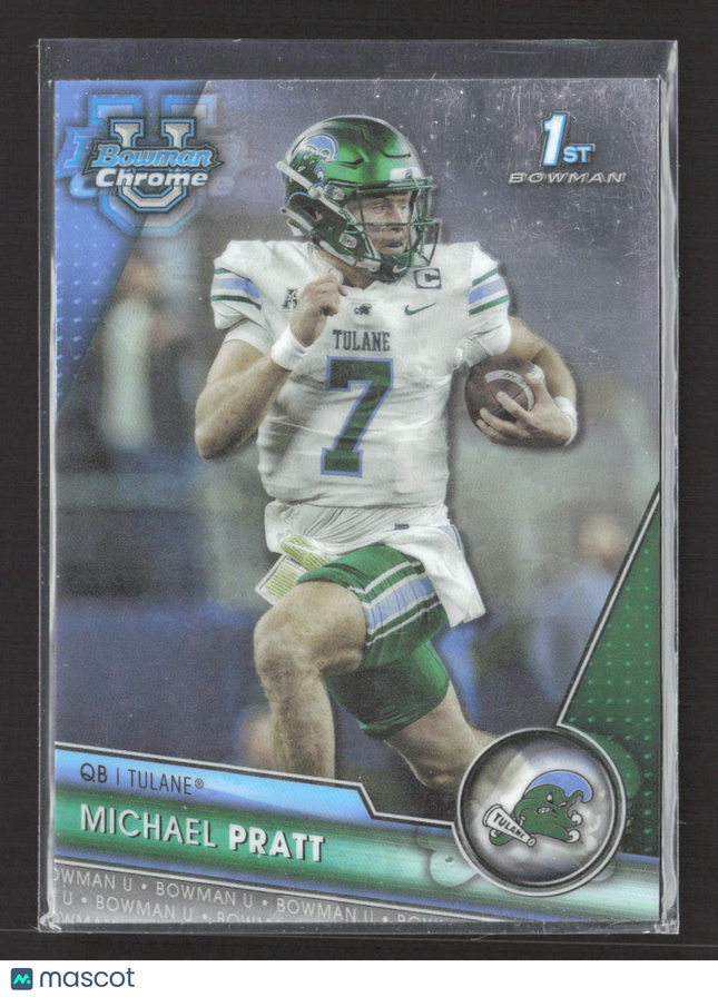 2023 Bowman Chrome University Michael Pratt #89 1st Bowman