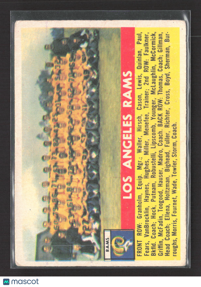 1956 Topps Los Angeles Rams #114