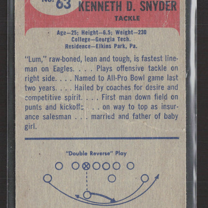 1955 Bowman Ken Snyder #63