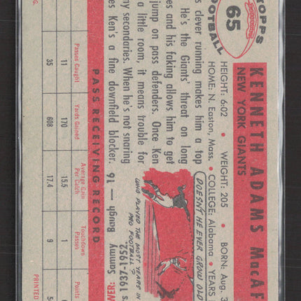 1956 Topps Ken MacAfee #65