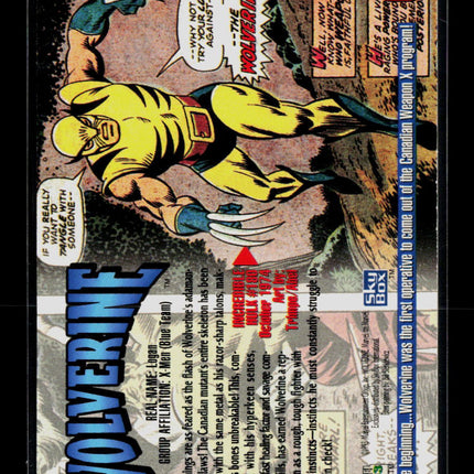 1993 SkyBox Marvel Masterpieces Wolverine #6
