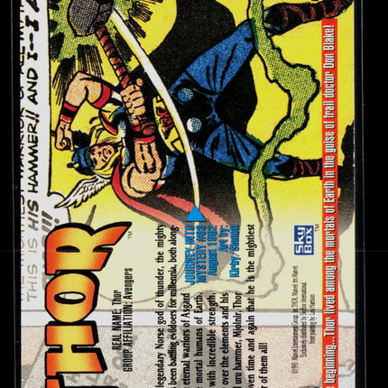 1993 SkyBox Marvel Masterpieces Thor #3