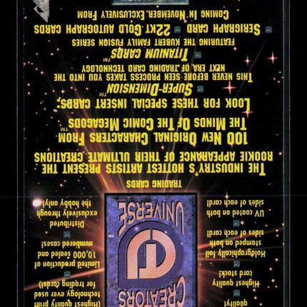 1993 Dynamic Entertainment The Creators Universe Warhorse #92