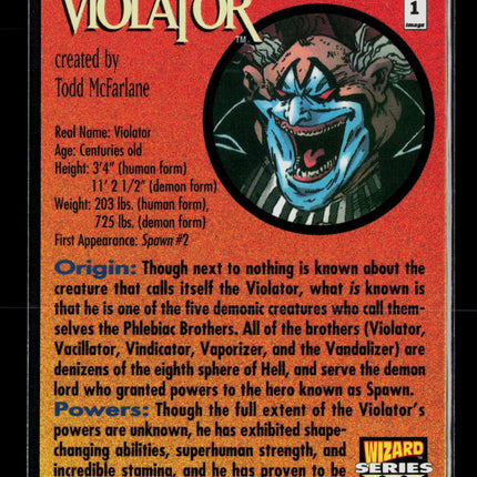 1993 Wizard Series III Violator Todd McFarlane #1