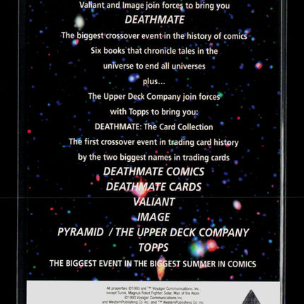 1993 Upper Deck Deathmate Leeke Tiffany Layton Hologram Crossover