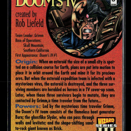 1994 Wizard Series III Rob Liefeld Dooms iv #8