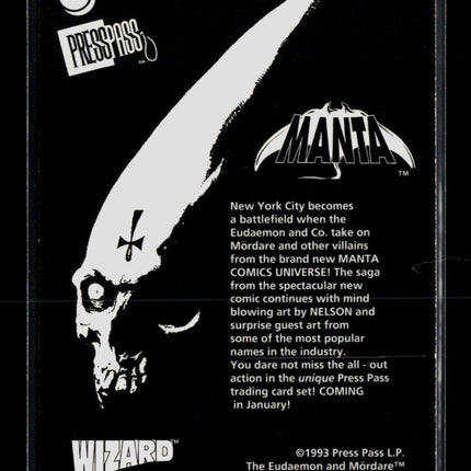 1993 Press Pass Manta Comics Nelson Promo #P.P. 2 of 3