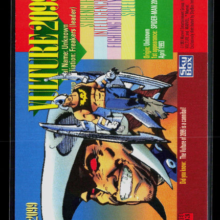 1993 SkyBox Marvel vulture 2099 red foil #2