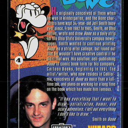 1993 Wizard Creator's Portfolio Bone Jeff Smith #4
