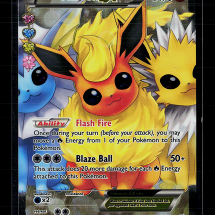 Pokemon 2016 Generations Flareon EX FA #RC28/RC32