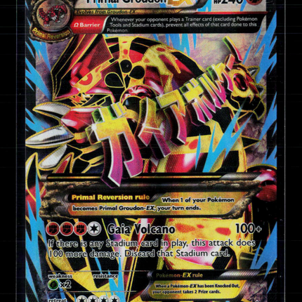 Pokemon 2015 Primal Clash Primal Groudon EX FA #151/160