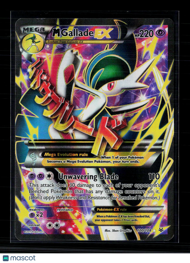 Pokemon 2015 Roaring Skies M Gallade EX FA #100/108