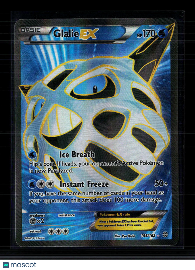Pokemon 2015 BREAKthrough Glalie EX FA #155/162
