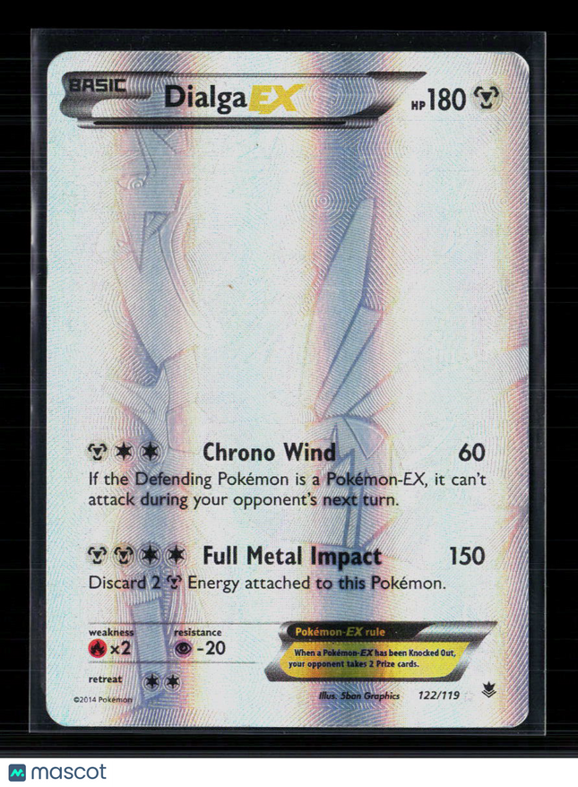 Pokemon 2014 Phantom Forces Dialga EX SR #122/119