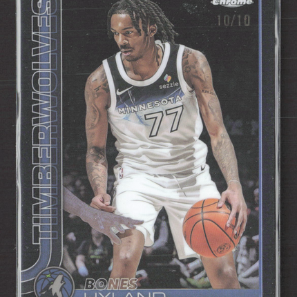 2025 Topps Chrome Bones Hyland #90 Black 10/10