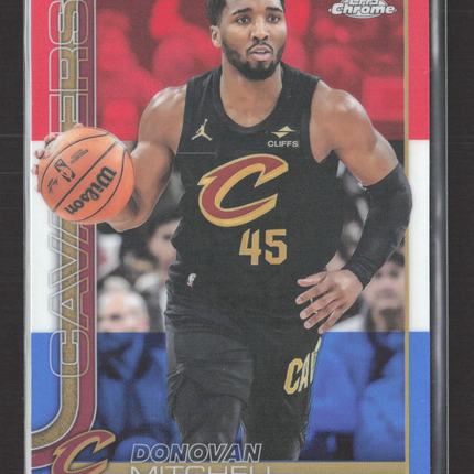 2025 Topps Chrome Donovan Mitchell #69 Red White Blue