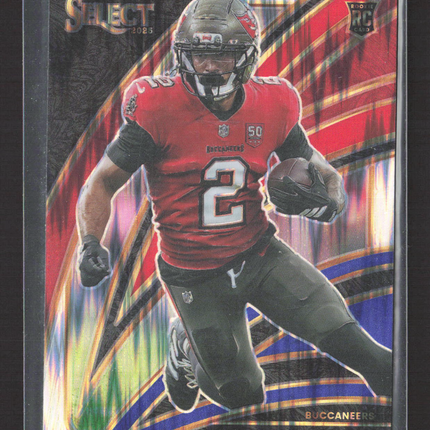 2026 Panini Select Prizm Emeka Egbuka #237 RC Red Blue Shock