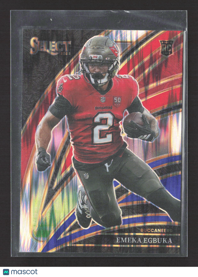 2026 Panini Select Prizm Emeka Egbuka #237 RC Red Blue Shock